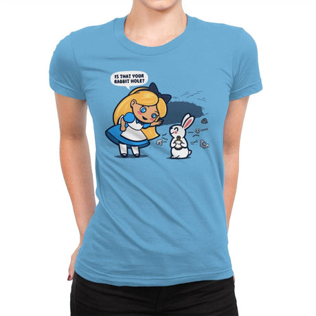 Alice in Caerbannog - Womens Premium T-Shirts RIPT Apparel Small / Turquoise