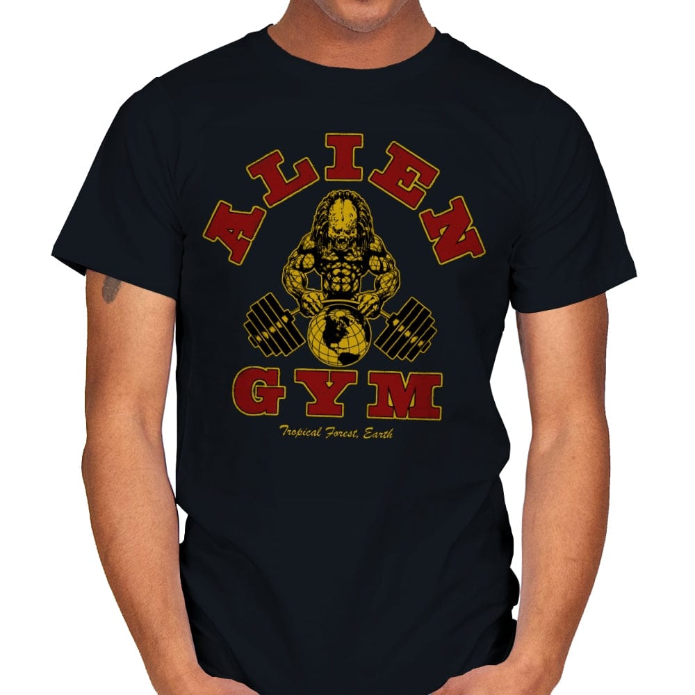 Alien Gym - Mens T-Shirts RIPT Apparel Small / Black