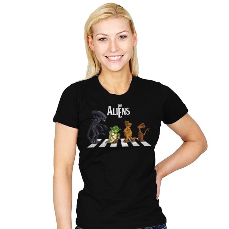 Alien Road - Womens T-Shirts RIPT Apparel Small / Black