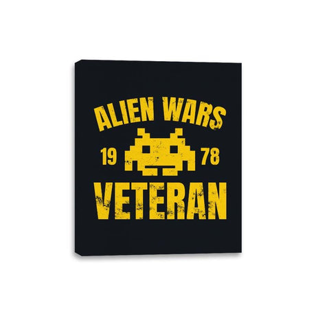 Alien Wars Veteran - Canvas Wraps Canvas Wraps RIPT Apparel 8x10 / Black