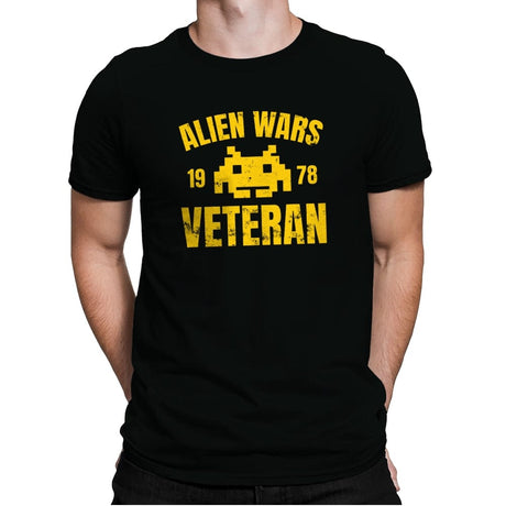 Alien Wars Veteran - Mens Premium T-Shirts RIPT Apparel Small / Black