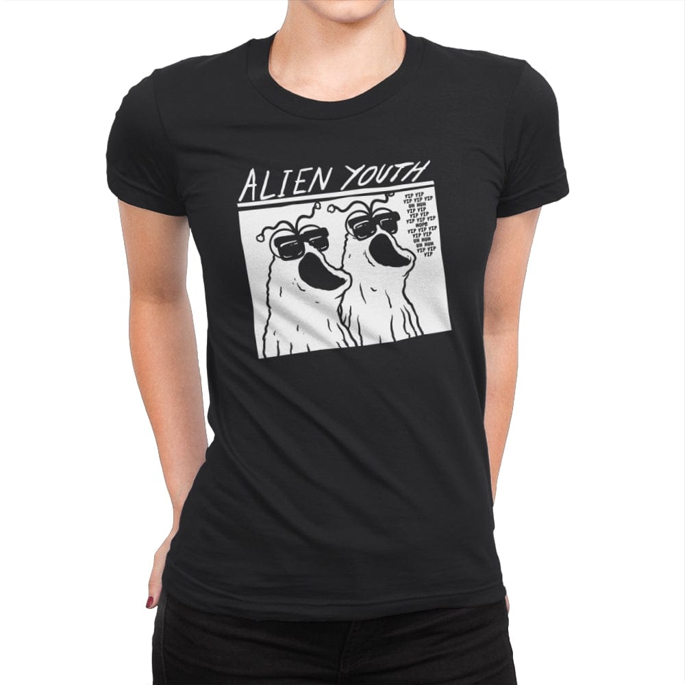 Alien Youth - Womens Premium T-Shirts RIPT Apparel Small / Black