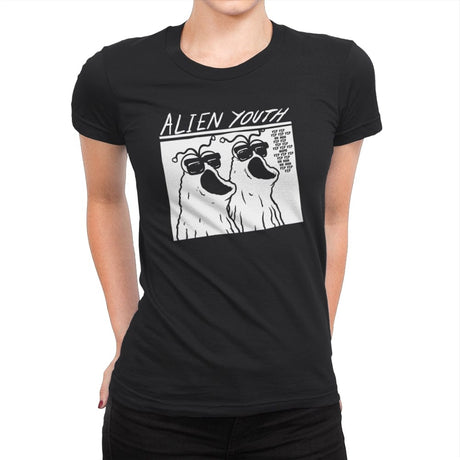 Alien Youth - Womens Premium T-Shirts RIPT Apparel Small / Black