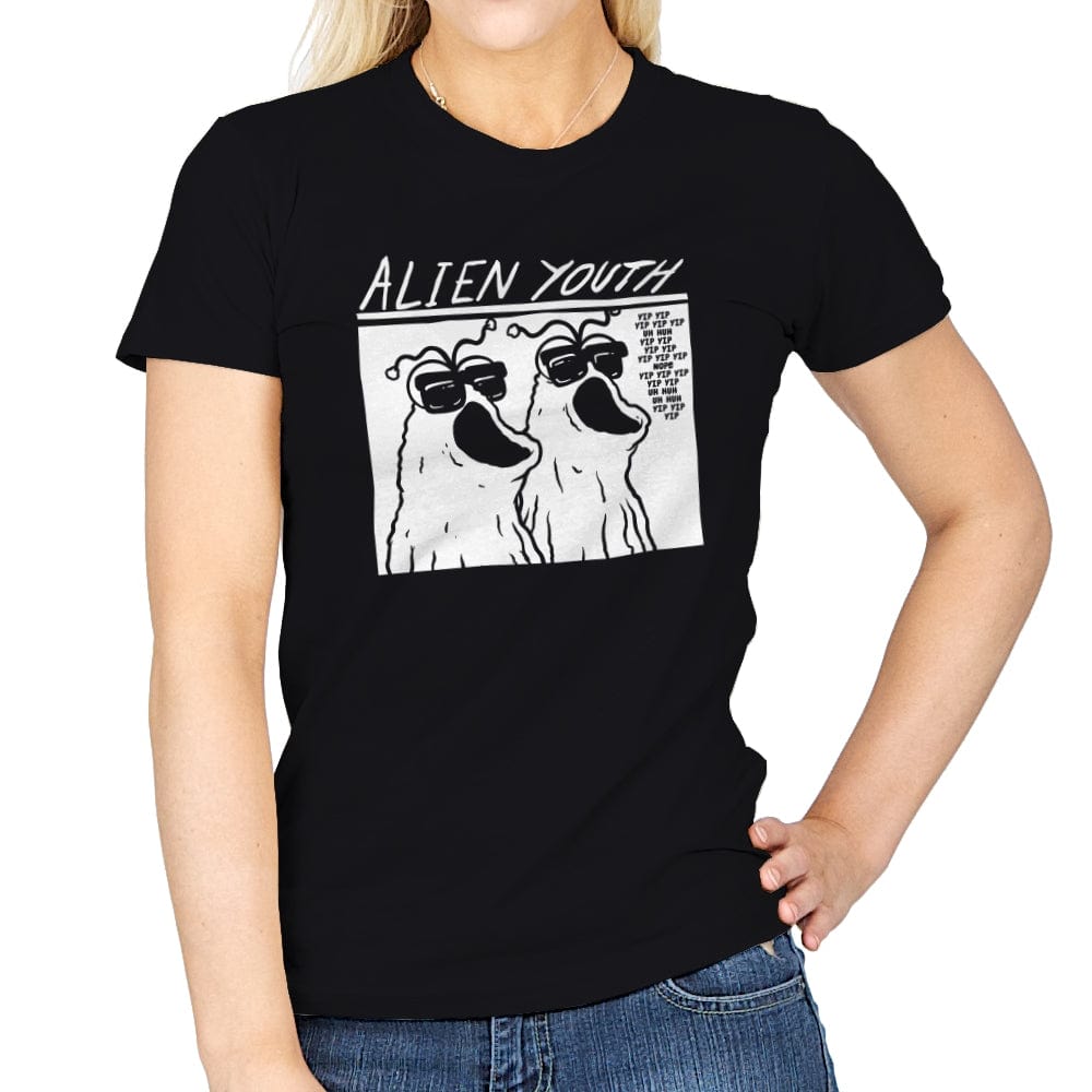 Alien Youth - Womens T-Shirts RIPT Apparel Small / Black