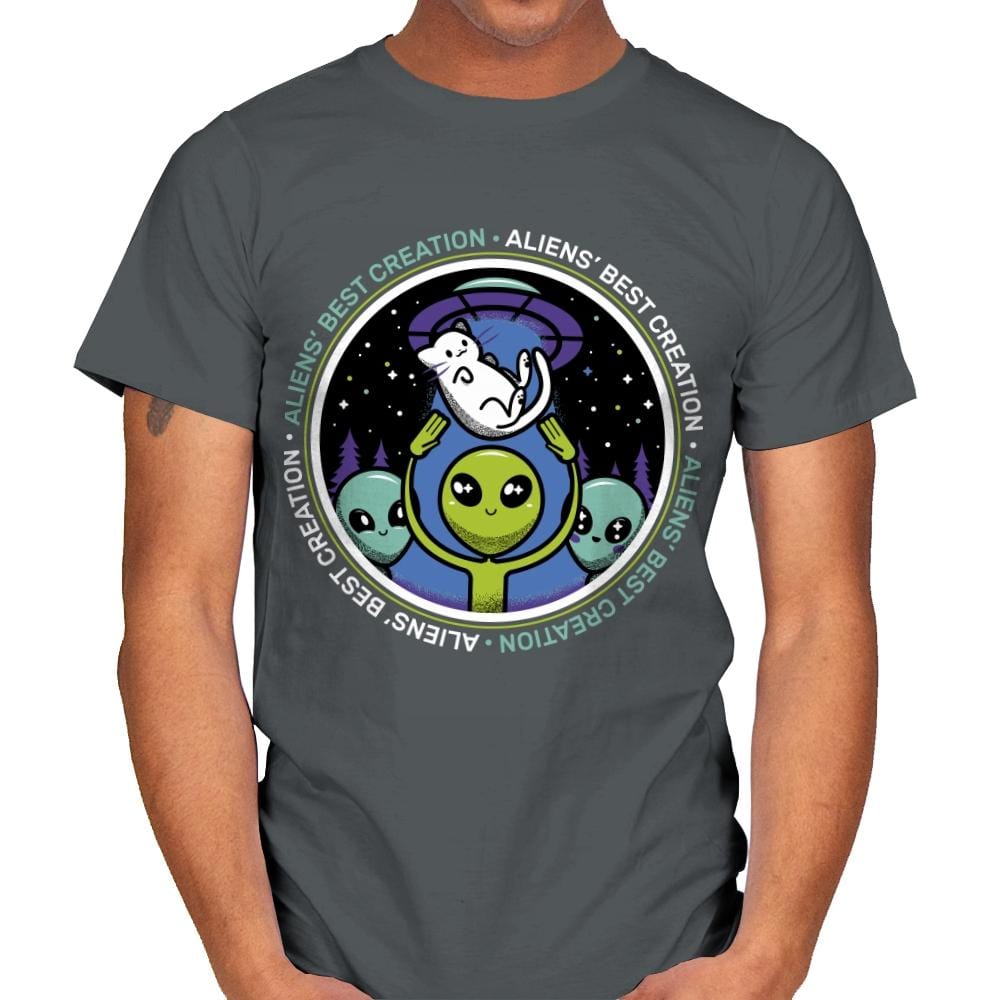 Aliens' Best Creation - Mens T-Shirts RIPT Apparel Small / Charcoal