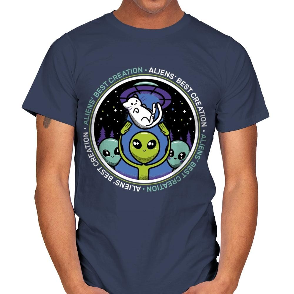 Aliens' Best Creation - Mens T-Shirts RIPT Apparel Small / Navy