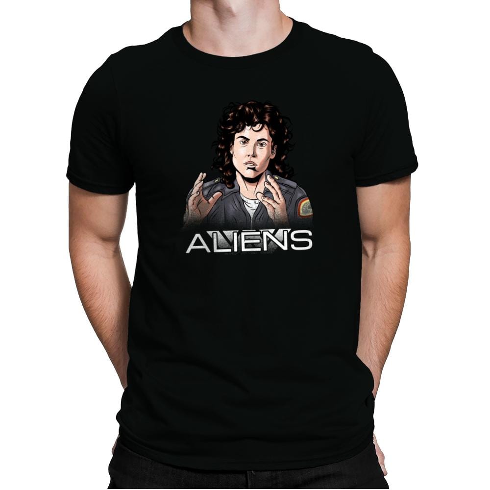 Aliens - Extraterrestrial Tees - Mens Premium T-Shirts RIPT Apparel Small / Black