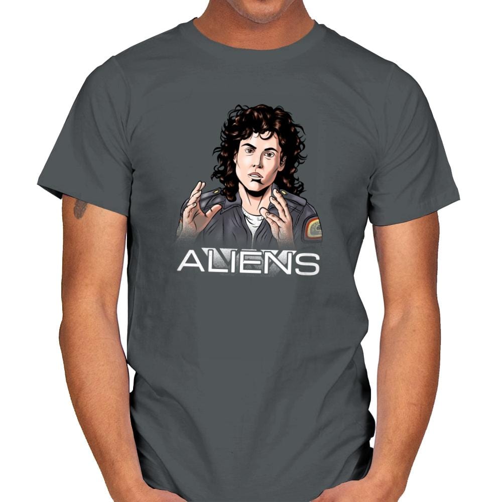 Aliens - Extraterrestrial Tees - Mens T-Shirts RIPT Apparel Small / Charcoal