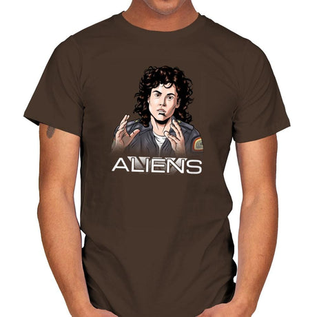 Aliens - Extraterrestrial Tees - Mens T-Shirts RIPT Apparel Small / Dark Chocolate