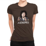 Aliens - Extraterrestrial Tees - Womens Premium T-Shirts RIPT Apparel Small / Dark Chocolate