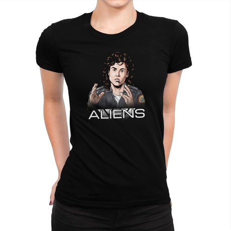 Aliens - Extraterrestrial Tees - Womens Premium T-Shirts RIPT Apparel Small / Indigo
