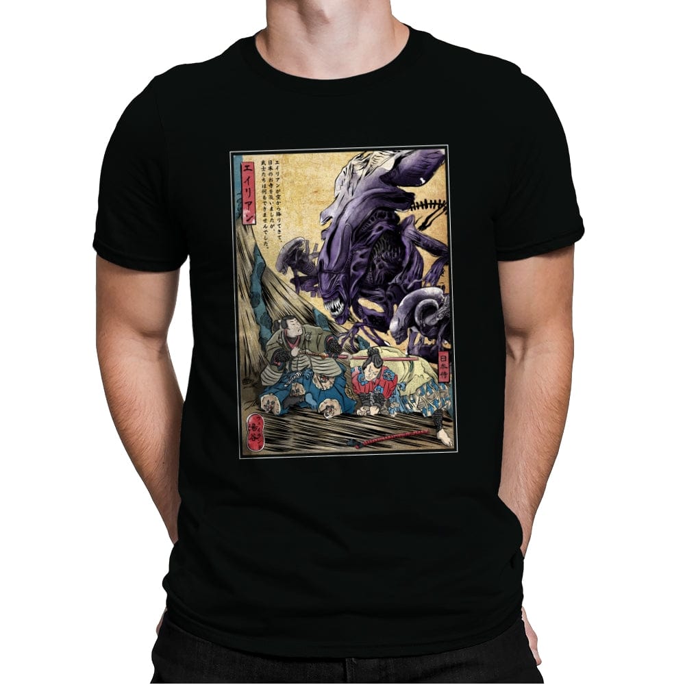 Aliens in Japan - Mens Premium T-Shirts RIPT Apparel Small / Black