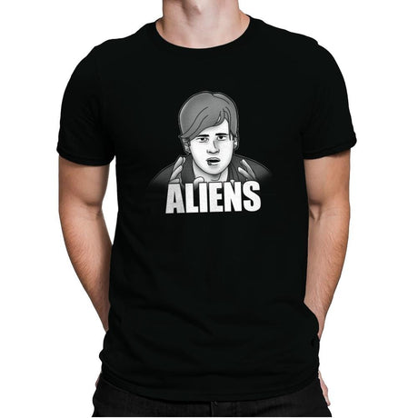 Aliens - Mens Premium T-Shirts RIPT Apparel Small / Black