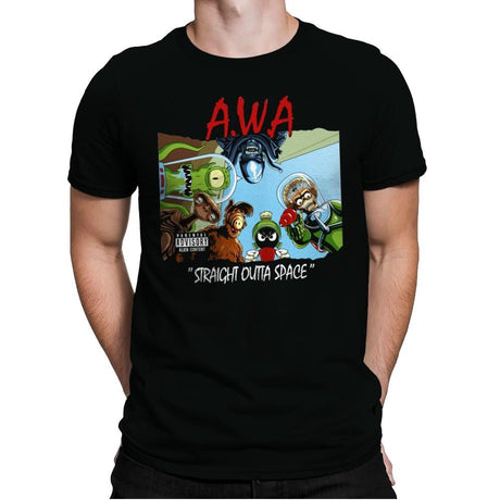 Aliens With Attitude - Mens Premium T-Shirts RIPT Apparel Small / Black