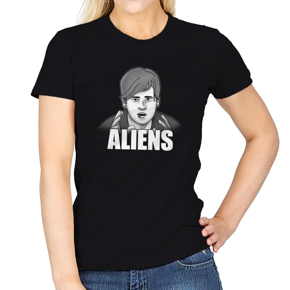 Aliens - Womens T-Shirts RIPT Apparel Small / Black