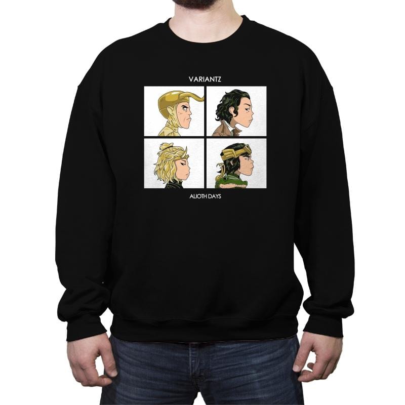 Alioth Days - Crew Neck Sweatshirt Crew Neck Sweatshirt RIPT Apparel Small / Black