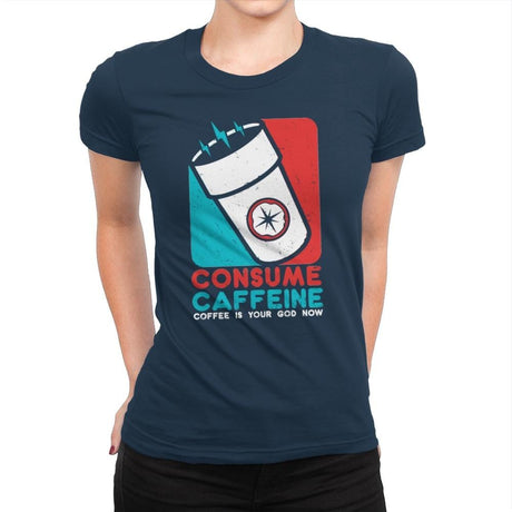 All Hail - Womens Premium T-Shirts RIPT Apparel Small / Midnight Navy