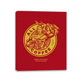 All Might Coffee - Canvas Wraps Canvas Wraps RIPT Apparel 11x14 / Red