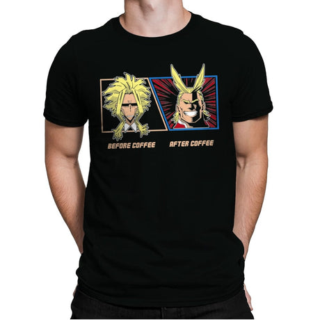 All Might Coffee - Mens Premium T-Shirts RIPT Apparel Small / Black