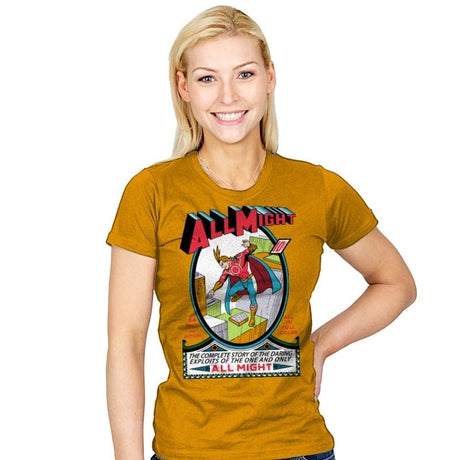 All Might No. 1 - Womens T-Shirts RIPT Apparel