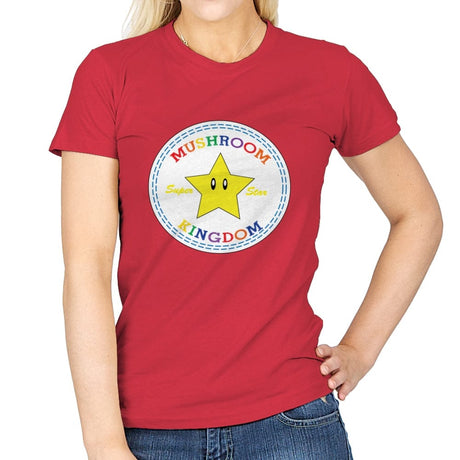 All Star Power - Womens T-Shirts RIPT Apparel Small / Red