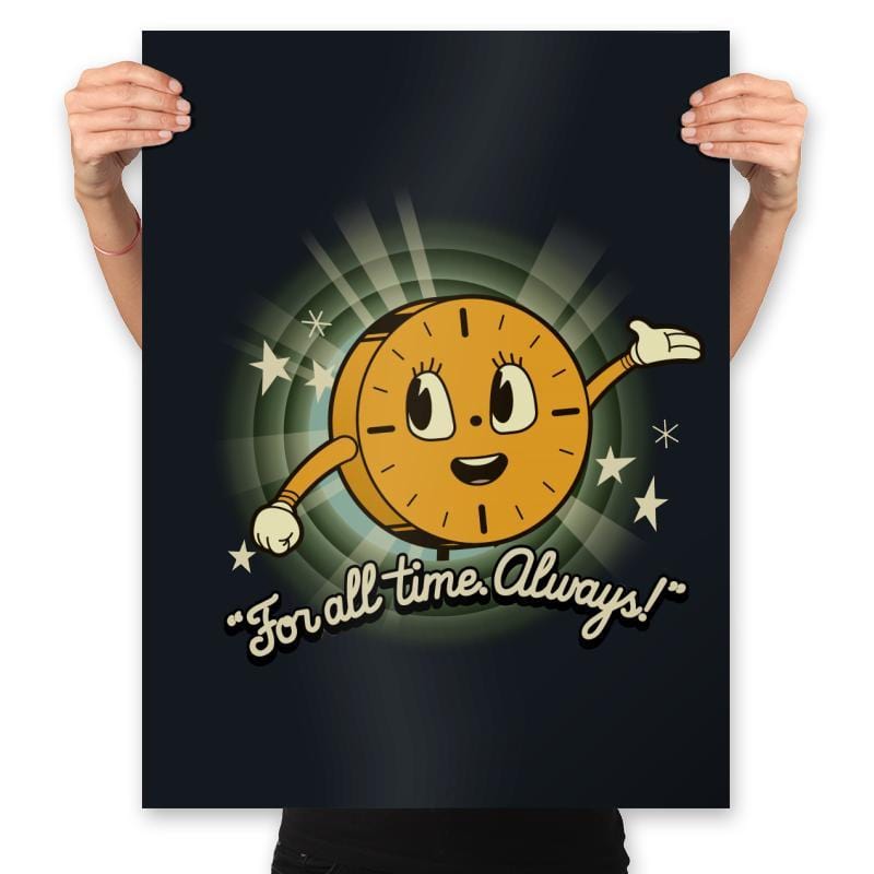 All the time we have - Prints Posters RIPT Apparel 18x24 / Black