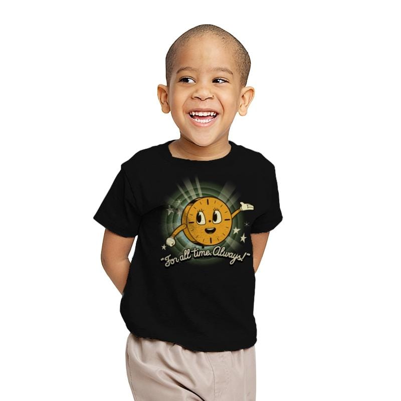 All the time we have - Youth T-Shirts RIPT Apparel X-small / Black