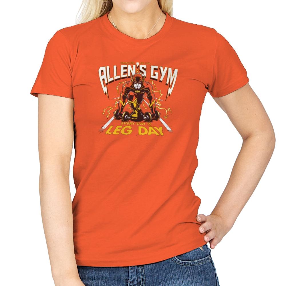 Allen's Gym Exclusive - Womens T-Shirts RIPT Apparel Small / Orange