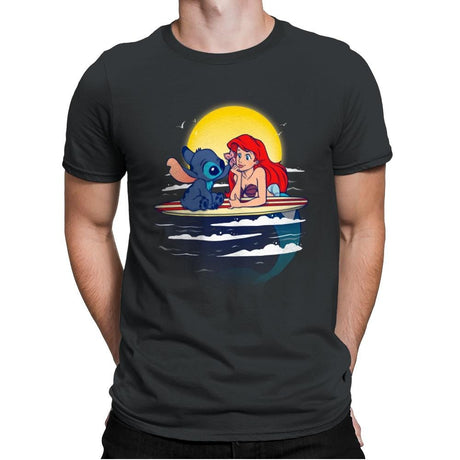 Aloha Mermaid - Best Seller - Mens Premium T-Shirts RIPT Apparel Small / Heavy Metal