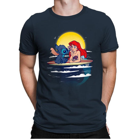 Aloha Mermaid - Best Seller - Mens Premium T-Shirts RIPT Apparel Small / Indigo