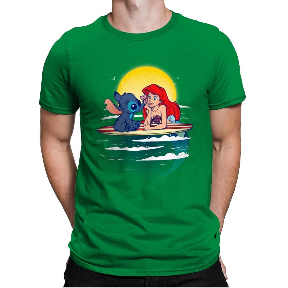 Aloha Mermaid - Best Seller - Mens Premium T-Shirts RIPT Apparel Small / Kelly Green