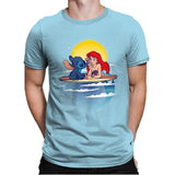 Aloha Mermaid - Best Seller - Mens Premium T-Shirts RIPT Apparel Small / Light Blue