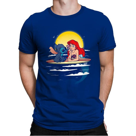 Aloha Mermaid - Best Seller - Mens Premium T-Shirts RIPT Apparel Small / Royal