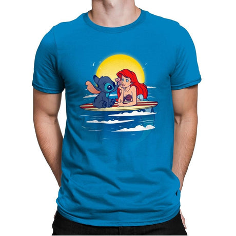 Aloha Mermaid - Best Seller - Mens Premium T-Shirts RIPT Apparel Small / Turqouise