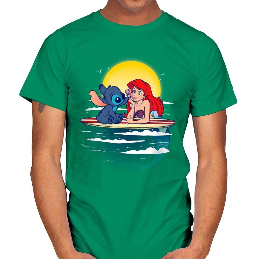 Aloha Mermaid - Best Seller - Mens T-Shirts RIPT Apparel Small / Kelly Green
