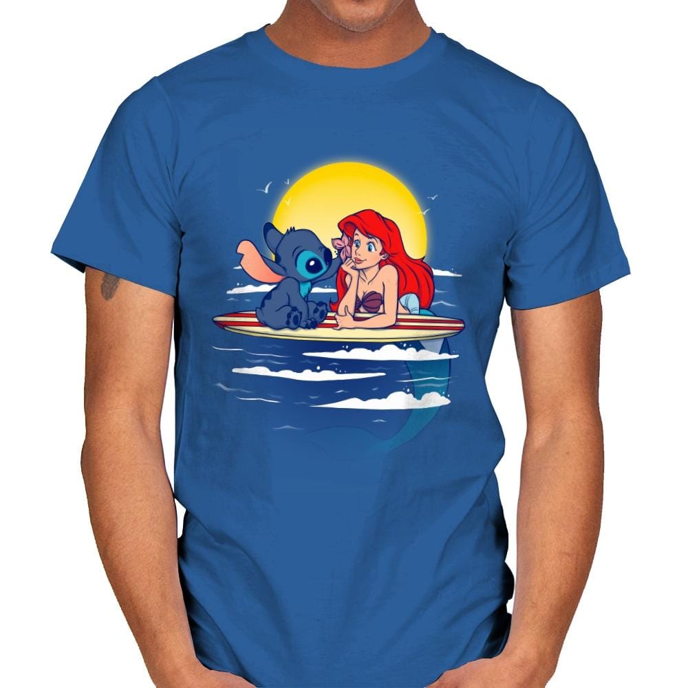 Aloha Mermaid - Best Seller - Mens T-Shirts RIPT Apparel Small / Royal