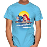 Aloha Mermaid - Best Seller - Mens T-Shirts RIPT Apparel Small / Sky