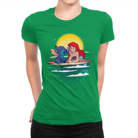 Aloha Mermaid - Best Seller - Womens Premium T-Shirts RIPT Apparel Small / Kelly Green