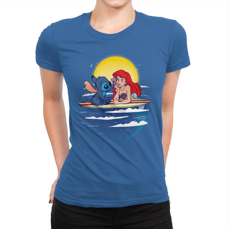 Aloha Mermaid - Best Seller - Womens Premium T-Shirts RIPT Apparel Small / Royal