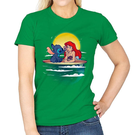 Aloha Mermaid - Best Seller - Womens T-Shirts RIPT Apparel Small / Irish Green