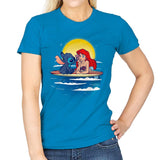 Aloha Mermaid - Best Seller - Womens T-Shirts RIPT Apparel Small / Sapphire
