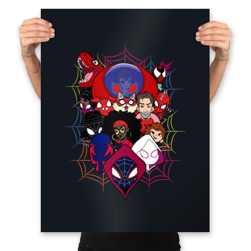 Along Came a Spiderverse - Prints Posters RIPT Apparel 18x24 / Black