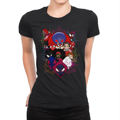 Along Came a Spiderverse - Womens Premium T-Shirts RIPT Apparel Small / Black