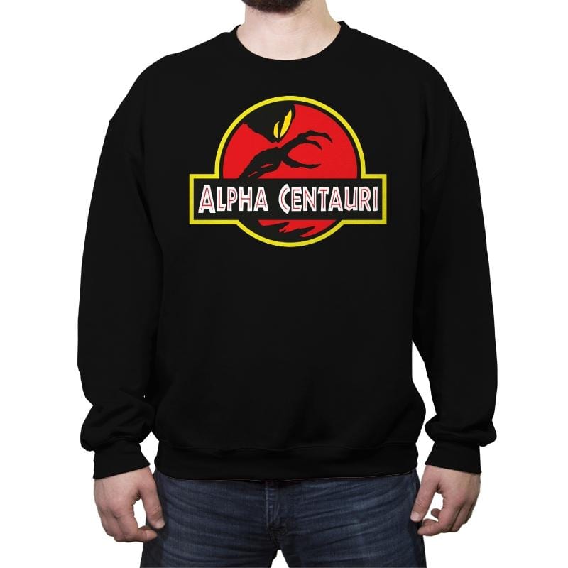 Alpha Centauri - Crew Neck Sweatshirt Crew Neck Sweatshirt RIPT Apparel Small / Black