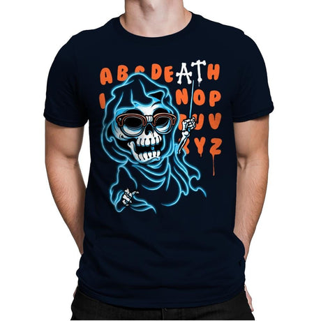 Alphadeath - Mens Premium T-Shirts RIPT Apparel Small / Midnight Navy