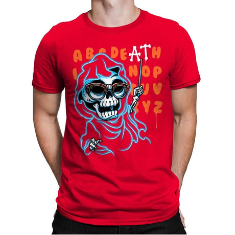 Alphadeath - Mens Premium T-Shirts RIPT Apparel Small / Red