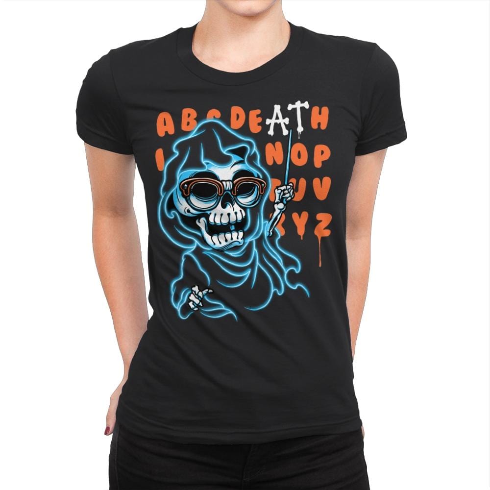 Alphadeath - Womens Premium T-Shirts RIPT Apparel Small / Black