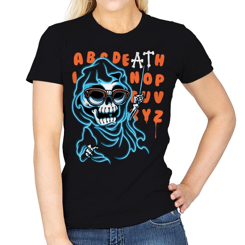Alphadeath - Womens T-Shirts RIPT Apparel Small / Black