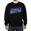 Always a Bigger Fish - Crew Neck Sweatshirt Crew Neck Sweatshirt RIPT Apparel Small / Black