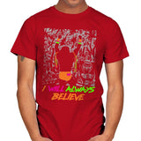 Always Believe - Mens T-Shirts RIPT Apparel Small / Red